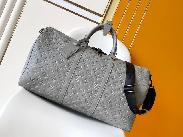 M46117 Grey Woven Shoulder Strap Dynamic Chip Louis Vuitton Classic Keepall Trav