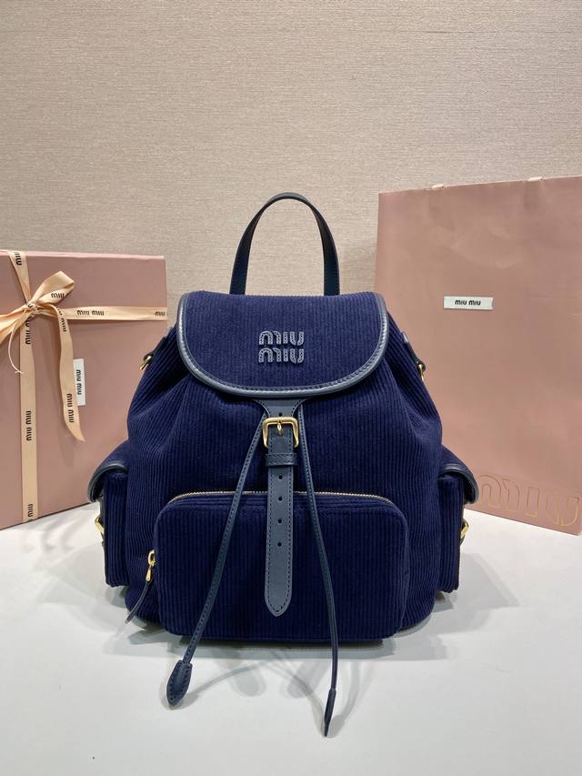 Premium Original New Backpack 5Bz042 Corduroy This corduroy backpack is inspired