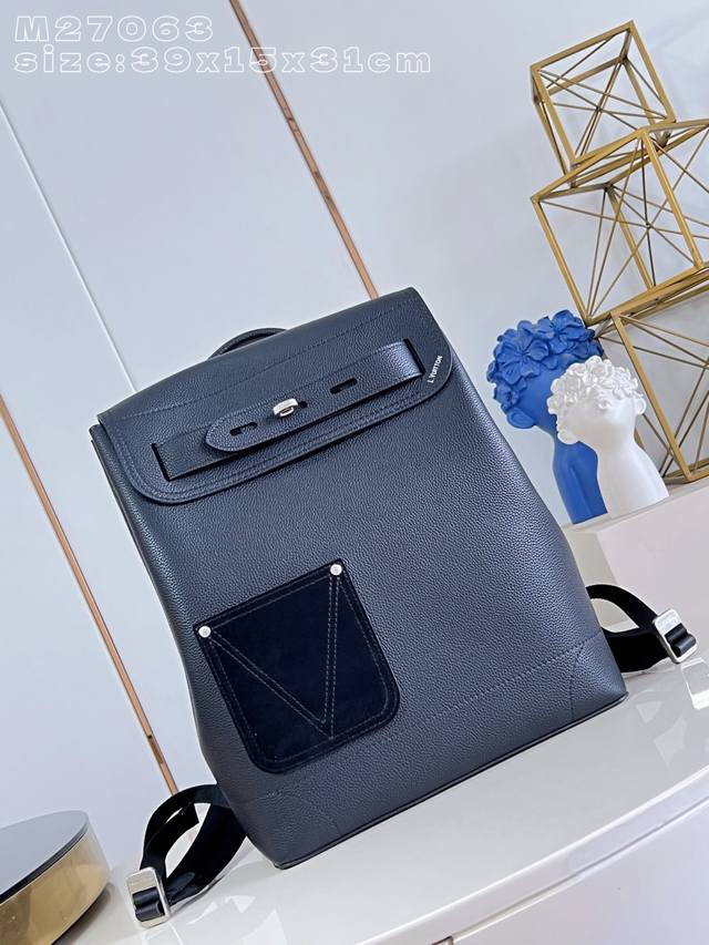 Factory Price p Top-tier original M27063 Black Steamer Backpack, crafted from su