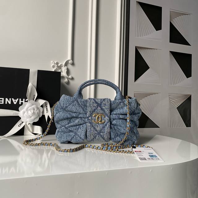 Denim Chanel 25K Bow This season's hottest style, loved by little fairies As584