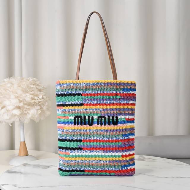 5Bg248, a super heavy-duty handmade rainbow woven bag, crocheted with multiple c