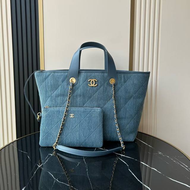 Beach Bag Shopping Toy Denim Series! Made of cotton, this large bag combines ca