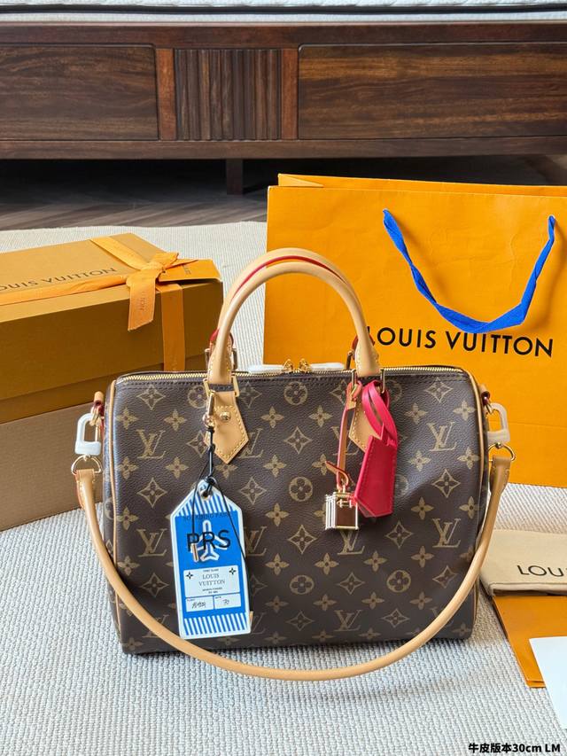 Leather Version Louis Vuitton Speedy 30cm Pillow Bag ( ) The design and lining