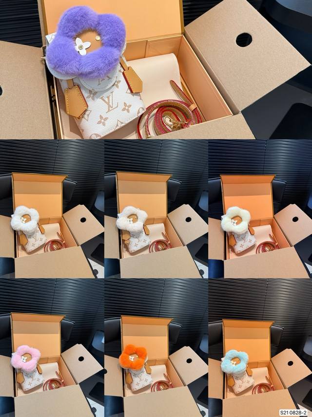 Comes with a folding box/airplane case. A collection of LV phone bags, perfect