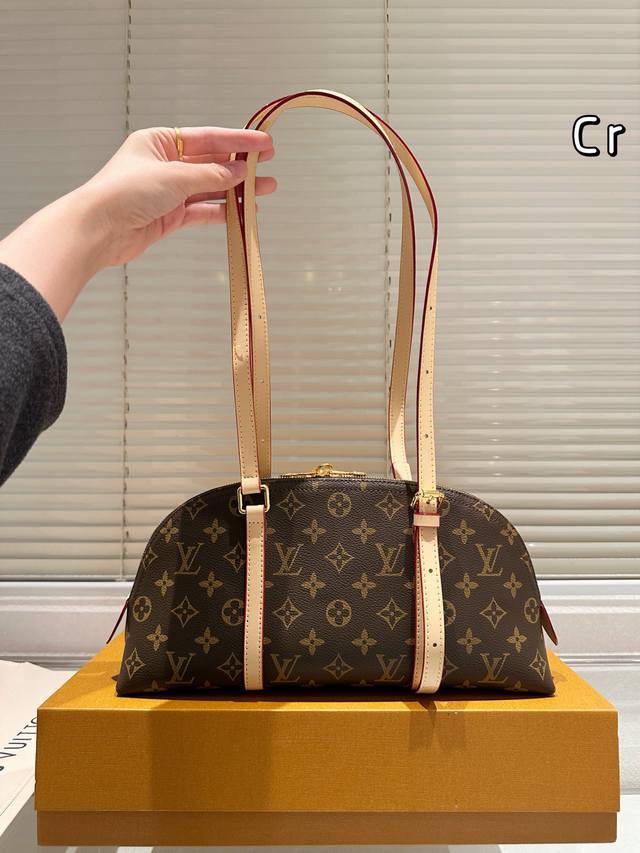 Lv Louis Vuitton | Alma Bb Printed Leather Shell Bag Original High-Quality Bag T