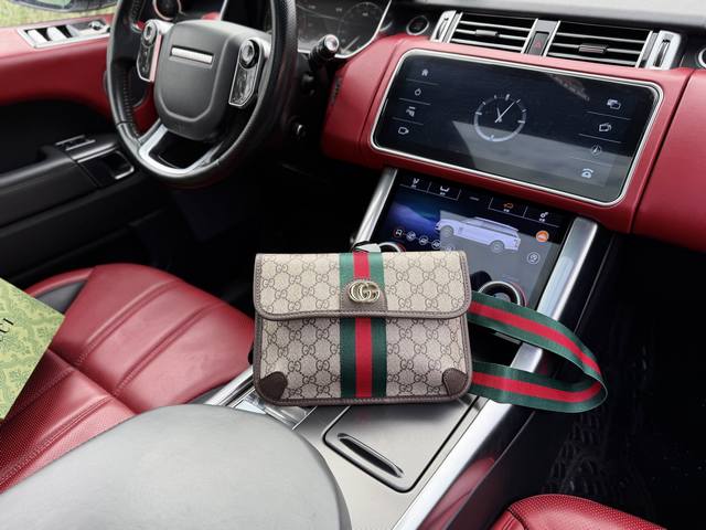 High-end new "Gucci" waist bag, Gucci shoulder bag, tiger head crossbody bag, G