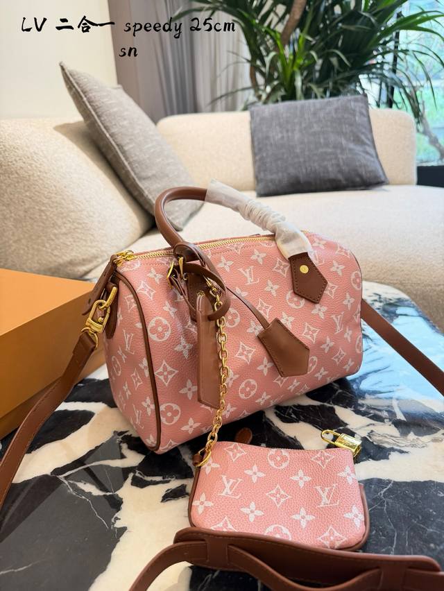 Lv Speedy p20 Pink Handbag The Lv Speedy p20 pink handbag is a limited edition f