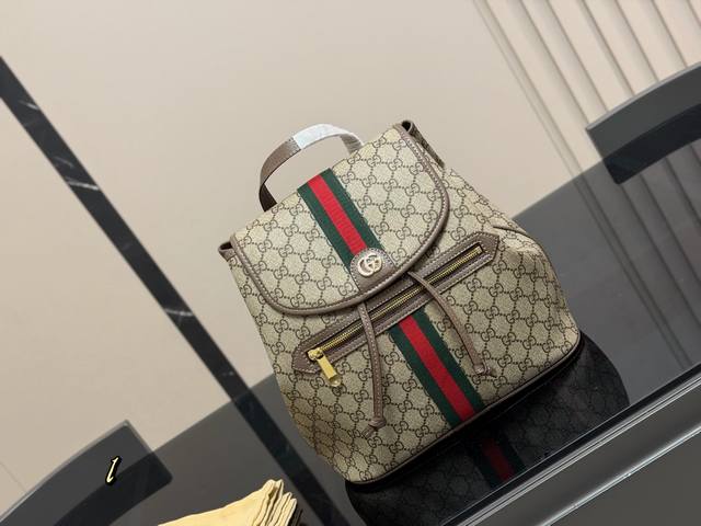 Gucci New Backpack, Original Fabric, Super Nice Feel, Stylish and Elegant! You