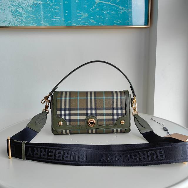 Top-tier original Burberry bag, a new retro check pattern mini bag that's absolu