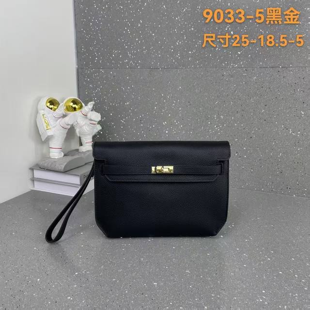 Original Hermes Men's Kelly Clutch Bag: High-end men's casual bag, same style a