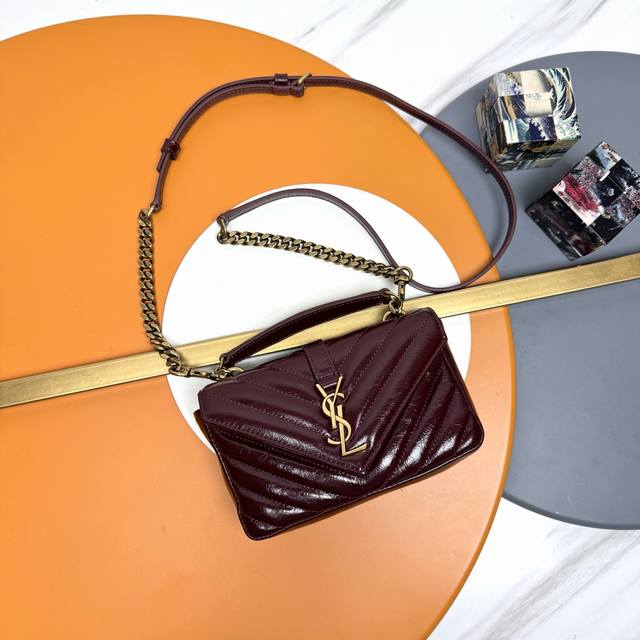 Original Quality College Glossy Cracked Mini Messenger Bag. A multi-functional p