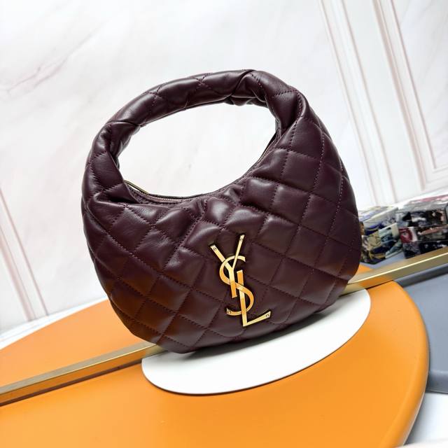 Burgundy Lambskin Gold Icare Baby Nappa Lambskin Handbag. The highly anticipate