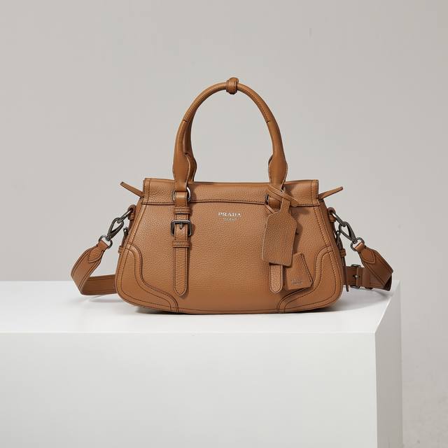 New Arrival Bg604 Caramel 2630 Autumn/Winter New Lychee Texture Tote Bag Crafted