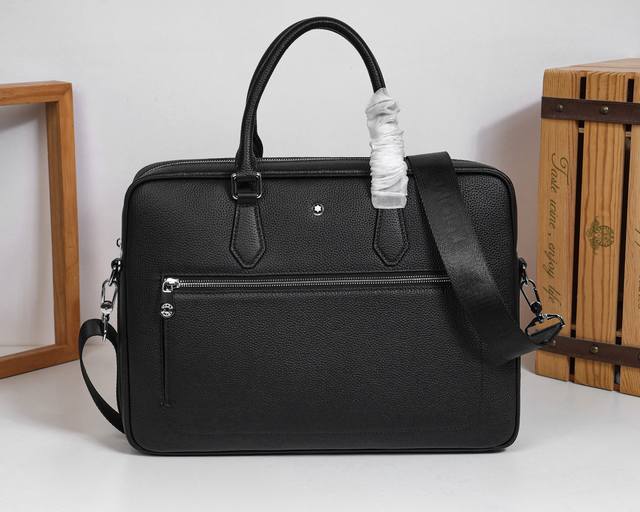 Montblanc's hottest item is here! This exquisite briefcase is crafted from recy