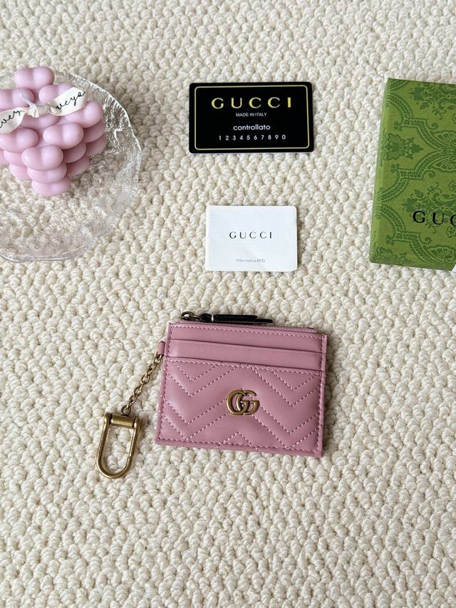 New Gucci Card Holder/Keychain! Real Leather Product Photos! Style Number: 6270