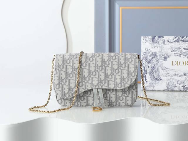 Style No. 5907 Medium Grey Chain Handbag with an asymmetrical flap and vintage