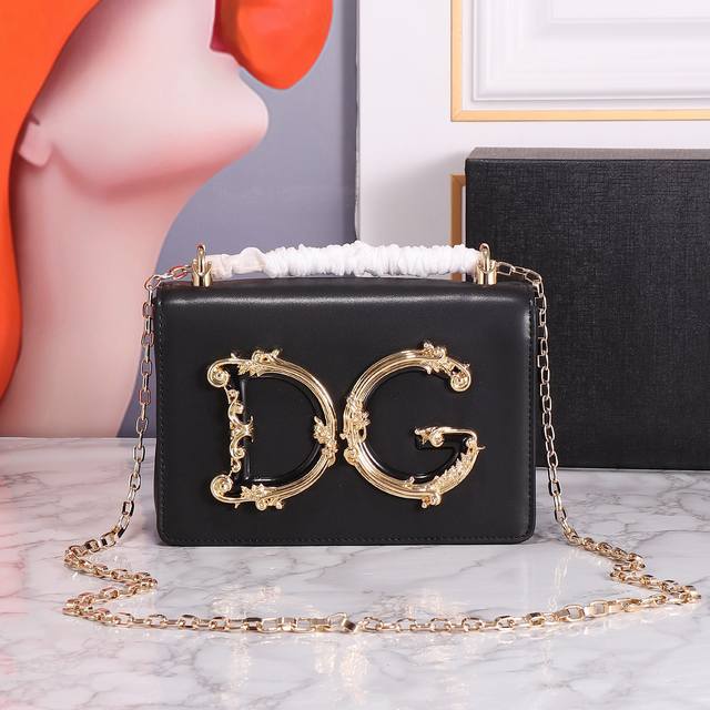 9 Restocked Dolce & Gabban Dg Girls Series Chain Crossbody Bag. From the Dg Girl