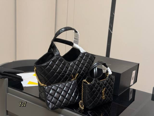 Box included Size: 30*28Cm 21.14Cm Saint Laurent's new shopping bag is so cute!
