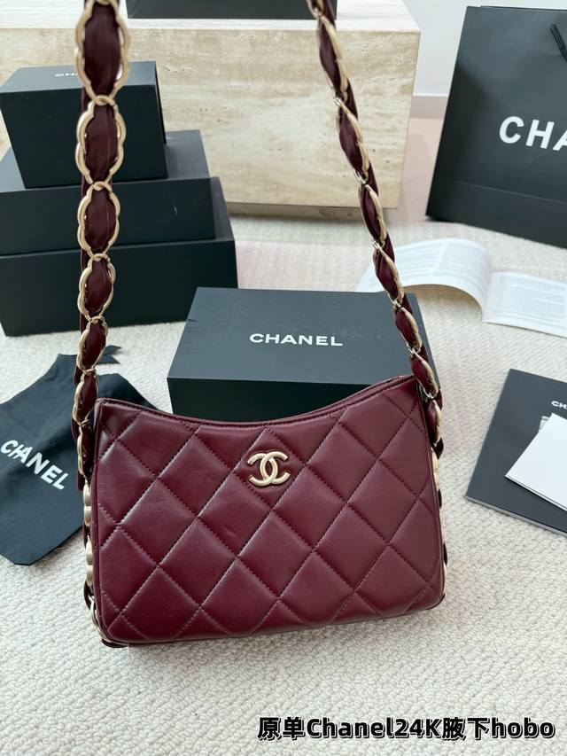 Original single set packaging Chanel quilted chain shoulder bag High-end, classi