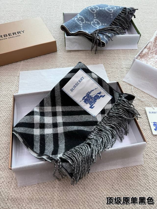 Burberry classic camel check cashmere scarf, celebrity style, 2025 edition, size