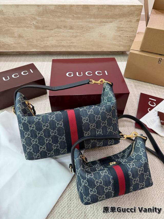 p210 Gucci Vanity New Arrival 2026 Model Lunchbox Bag with Extended Pocket - So