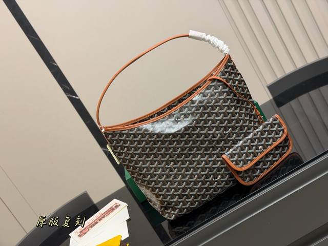 Replica Folding Box Size: 45*28Cm Goya New Hobo Shoulder Bag Upgraded leather an