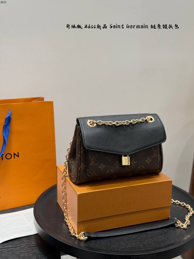 Gift Box Packaging Upgraded Version LV's 26Ss New Saint Germain Chain Lock Bag T