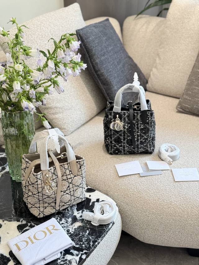 Dior Toujours Small Vertical Wool Handbag Practical and stylish with a CD Lock k