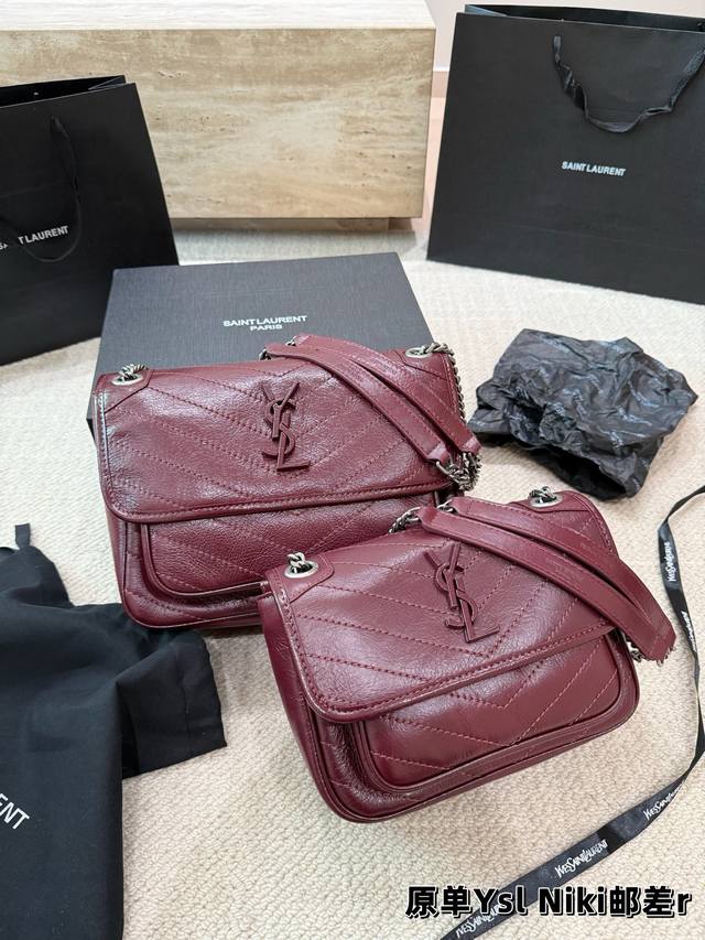 p280 with box Size: 28*22Cm (Large) 22*18Cm (Small) High-end Niki YSL Niki, soft
